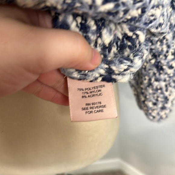 Philosophy Blue Cream Chunky Knit Super Soft Pullover (Lg) NWOT - Picture 9 of 9
